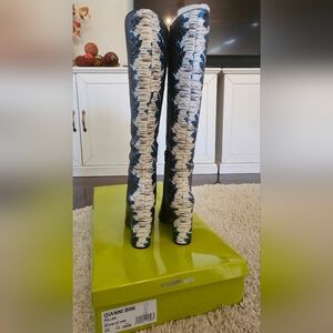 Gianni Bini Blue and White Women's Boots